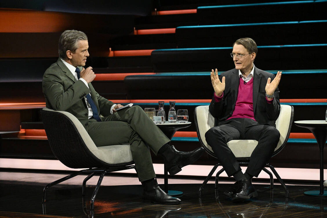 Ehemaliger Bundesgesundheitsminister Karl Lauterbach (SPD) war bei der Talk-Show »Markus Lanz«. / © IMAGO/teutopress