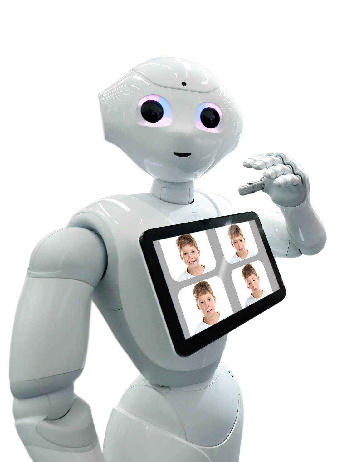»Pepper« kann die menschliche Mimik analysieren und wird in der Autismus-Therapie eingesetzt. / Foto: Shutterstock/5 second Studio