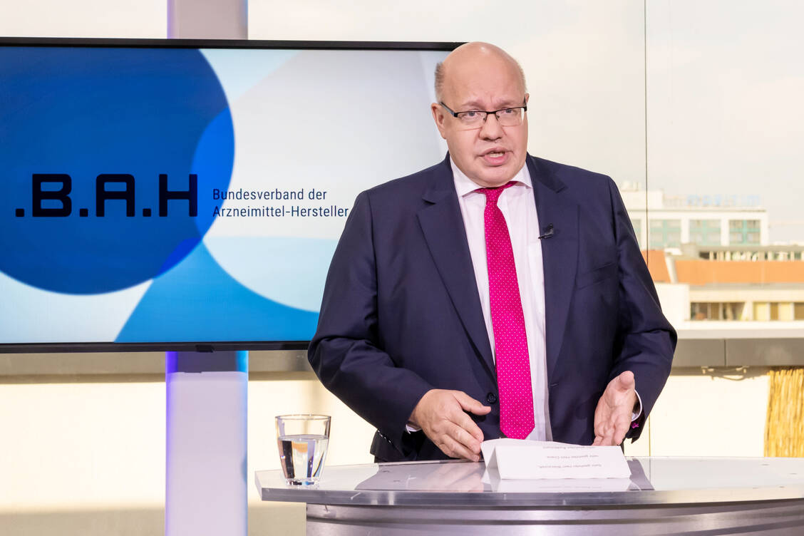 Bundeswirtschaftsminister Peter Altmaier sagte heute:  »Der Pharmastandort Europa soll gestärkt werden«. / Foto: BAH/Svea Pietschmann
