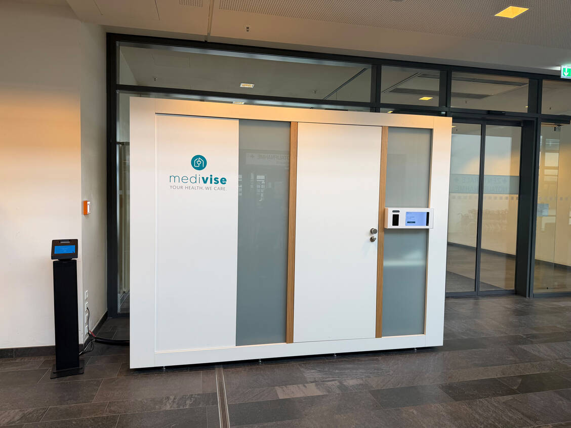 Eine Telemedizin-Box des Anbieters Medivise. / © Medivise
