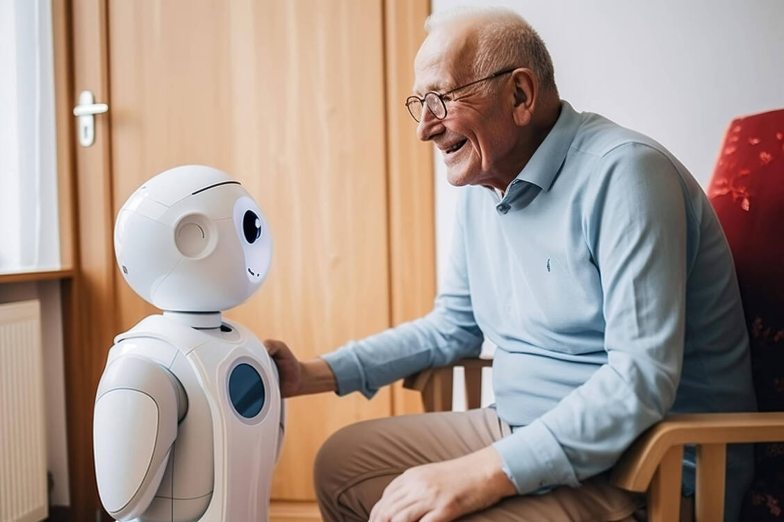 Humanoide Roboter, die Senioren in den eigenen vier Wänden pflegen oder Pflegepersonal unterstützen sollen, befinden sich derzeit in der Erforschung. / Foto: Imago Images/imagebroker