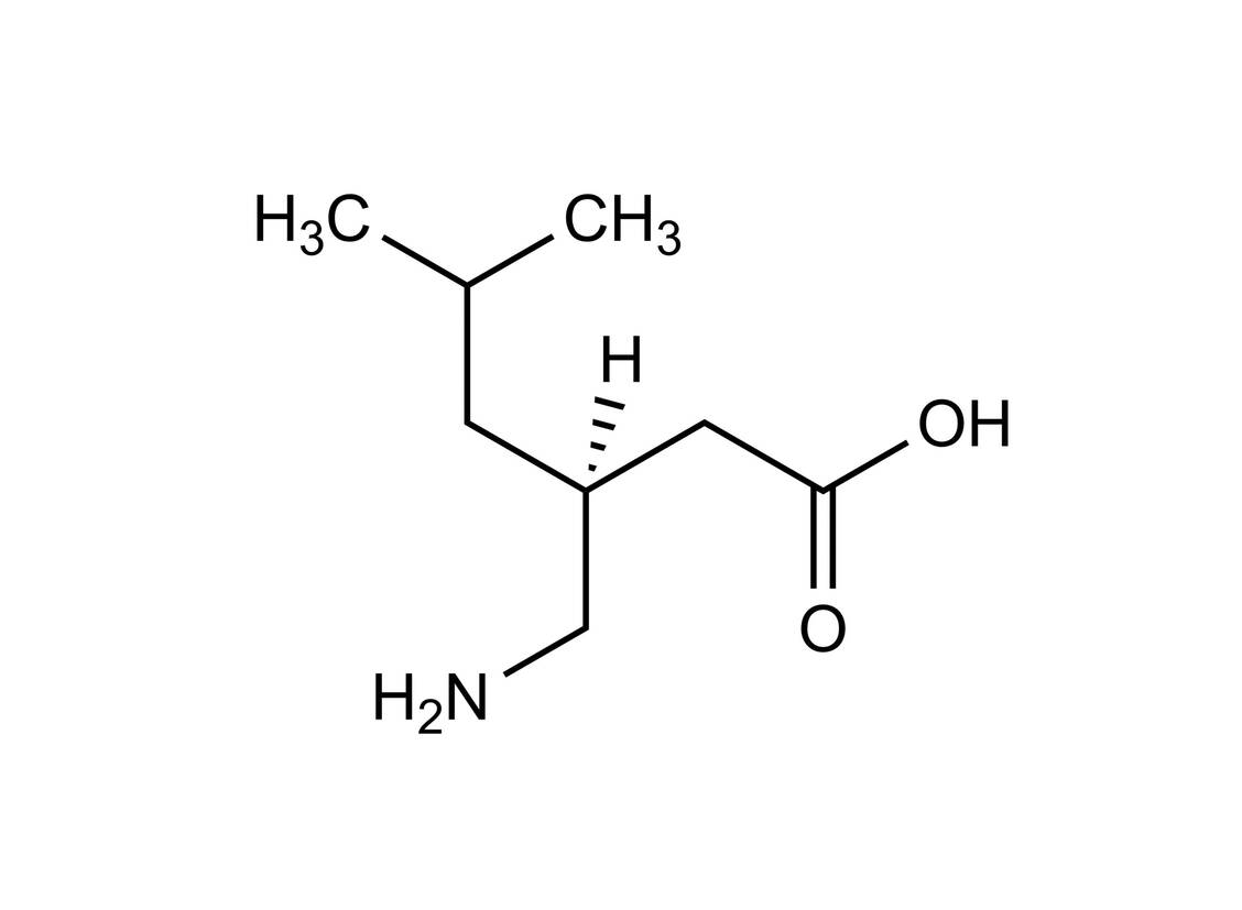 Strukturformel Pregabalin / Foto: Wurglics