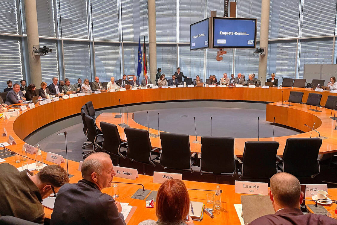Die Enquete-Kommission zur Corona-Pandemie.  / © Imago/dts Nachrichtenagentur