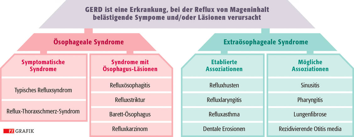 Abbildung 1: Montreal-Definition und Klassifikation der GERD; nach Vakil et al., Am J Gastroenterol 2006 / Foto: Stephan Spitzer