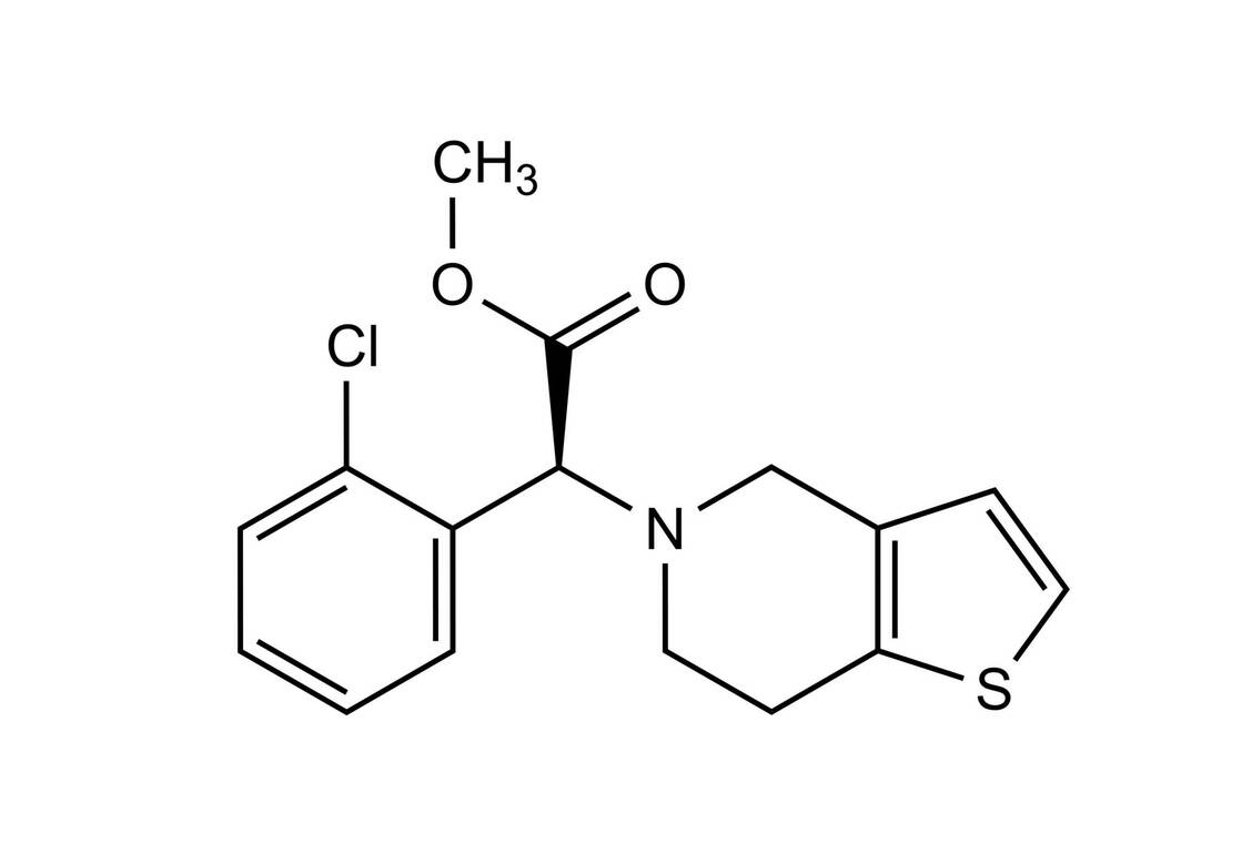 Strukturformel Clopidogrel / Foto: Wurglics