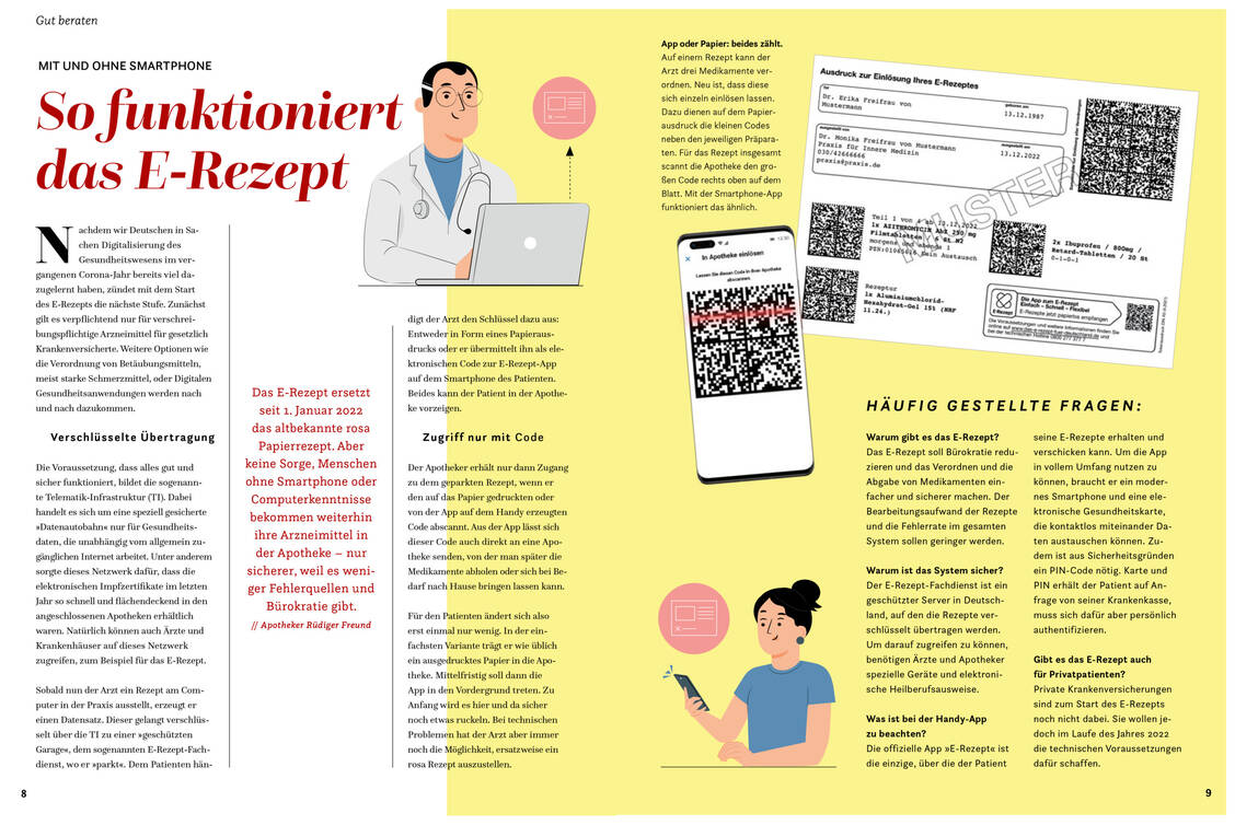 Neues Erscheinungsbild, neue Inhalte: Neben der Behandlung von Krankheiten und dem Einsatz von Arzneimitteln sind heute viele weitere Themen in der Apotheke wichtig. Auch Digitalisierung und E-Health werden im Apotheken Magazin eine wichtige Rolle einnehmen. / Foto: Foto: Neues Apotheken Magazin