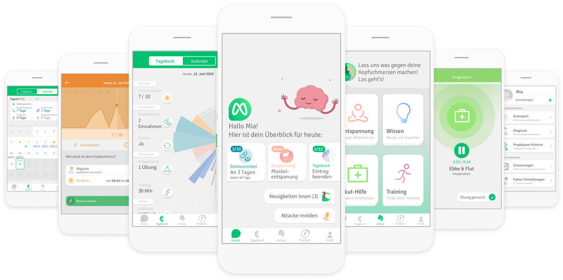 »M-Sense Migräne« ist die derzeit umfassendste App zur Migränebewältigung. / Foto: Newsenselab