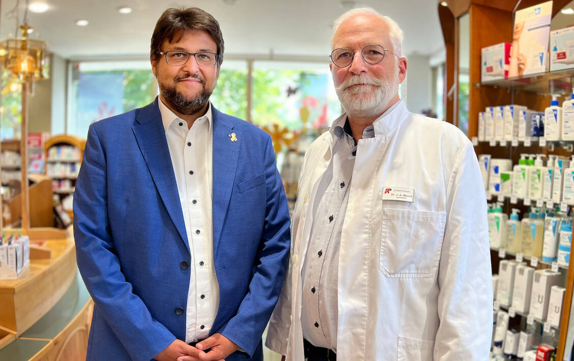 Jens-Andreas Münch (rechts) im Gespräch mit MdL CDU Tobias Krull / Foto: Pohl/AK-SA