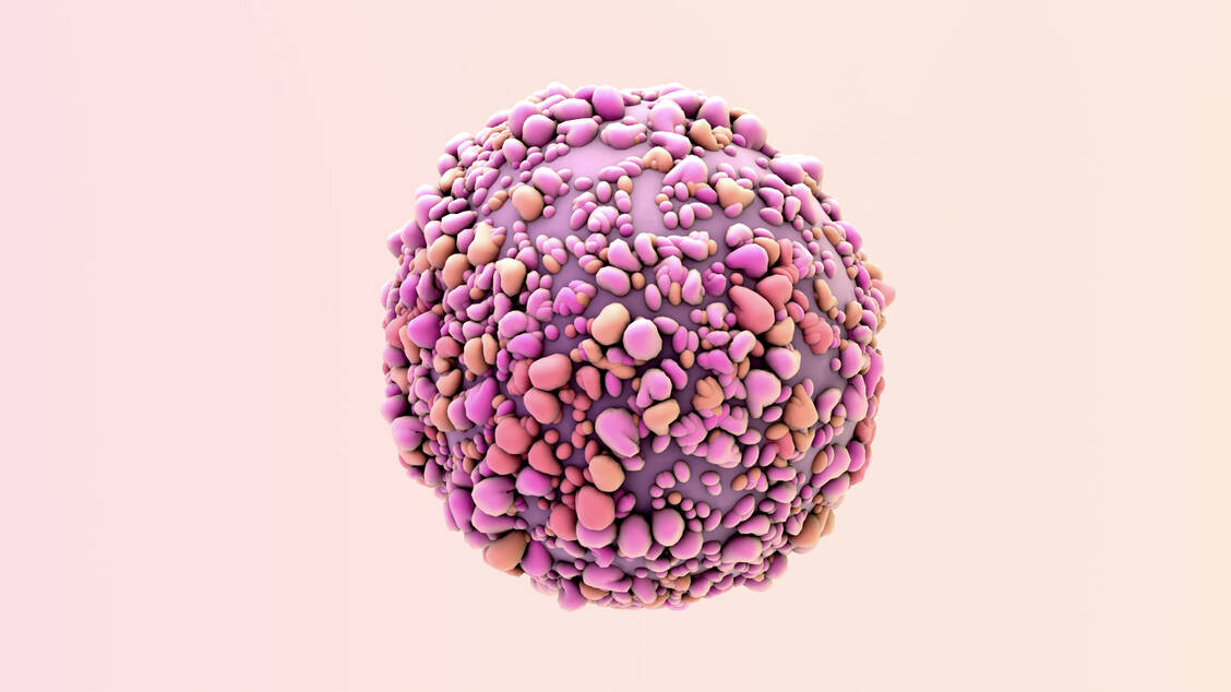 Estrogen kann das Wachstum von Brustkrebszellen beeinflussen. Hormonabhängige Tumoren lassen sich mitunter allein mit einer endokrinen Therapie statt Chemo behandeln, doch nicht alle sprechen auf die verfügbaren Optionen an. / Foto: Getty Images/Design Cells