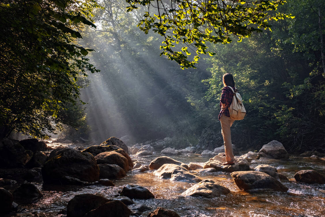 Naturerlebnisse wirken sich so positiv auf die Gesundheit aus, dass man sie per Rezept verschreiben sollte. / Foto: Adobe Stock/Iurii Seleznev
