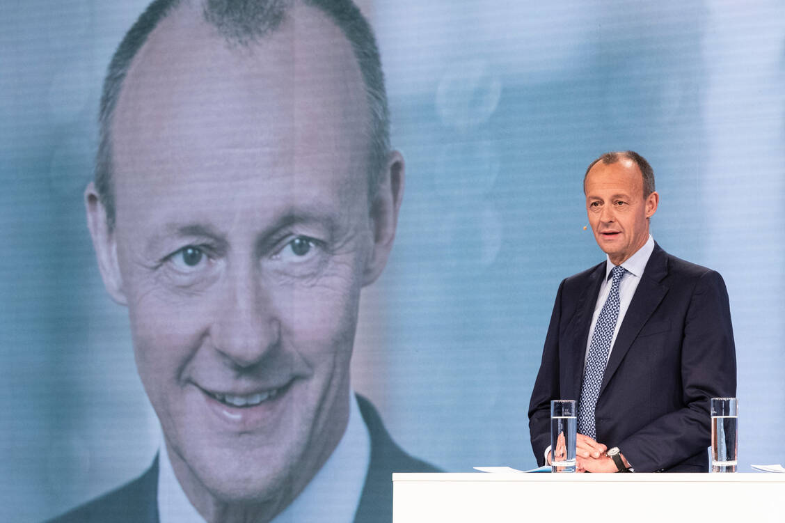 Der Wirtschaftspolitiker Friedrich Merz hat sich bei der Abstimmung als Liebling der CDU-Basis gegen seine Konkurrenten durchgesetzt. / Foto: Getty Images 2021