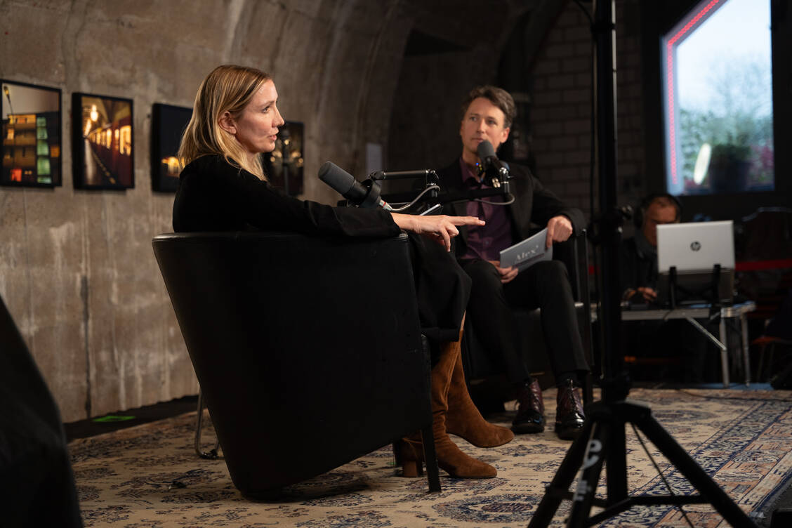 Die Virologin Professor Dr. Sandra Ciesek im PZ-Livetalk »Alex’ Doppelte Dosis«. / © Henri Hofmann