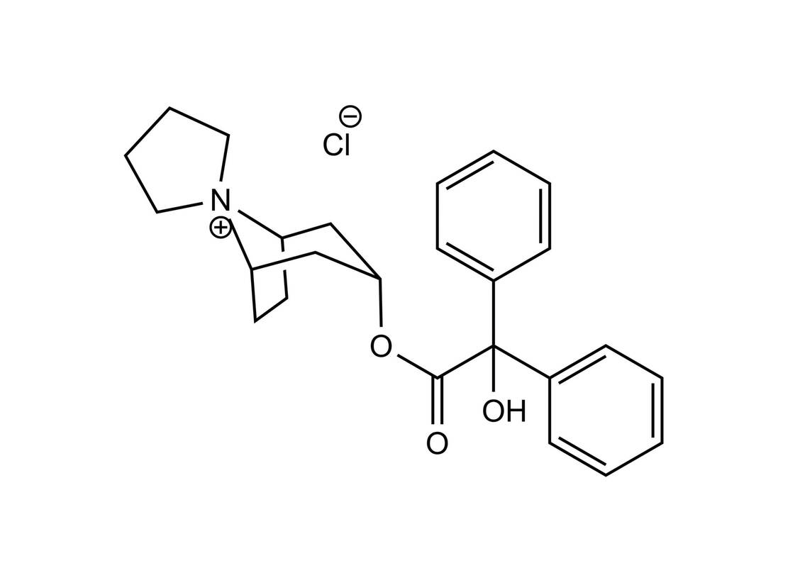 Strukturformel Trospiumchlorid / Foto: Wurglics