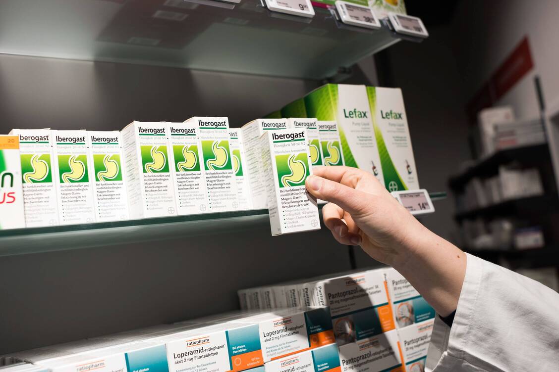 Das Phytopharmakon Iberogast zählt zu den meistverkauften OTC-Mitteln in den Apotheken. / Foto: Imago/Uwe Steinert