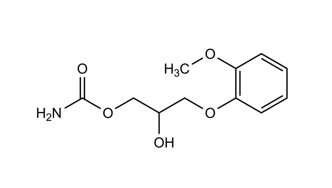 Strukturformel Methocarbamol / Foto: Wurglics