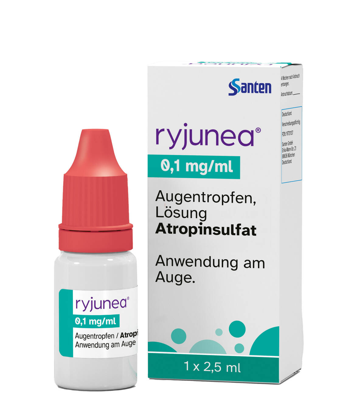 Ryjunea wird einmal täglich abends angewendet. / © Santen Pharmaceuticals