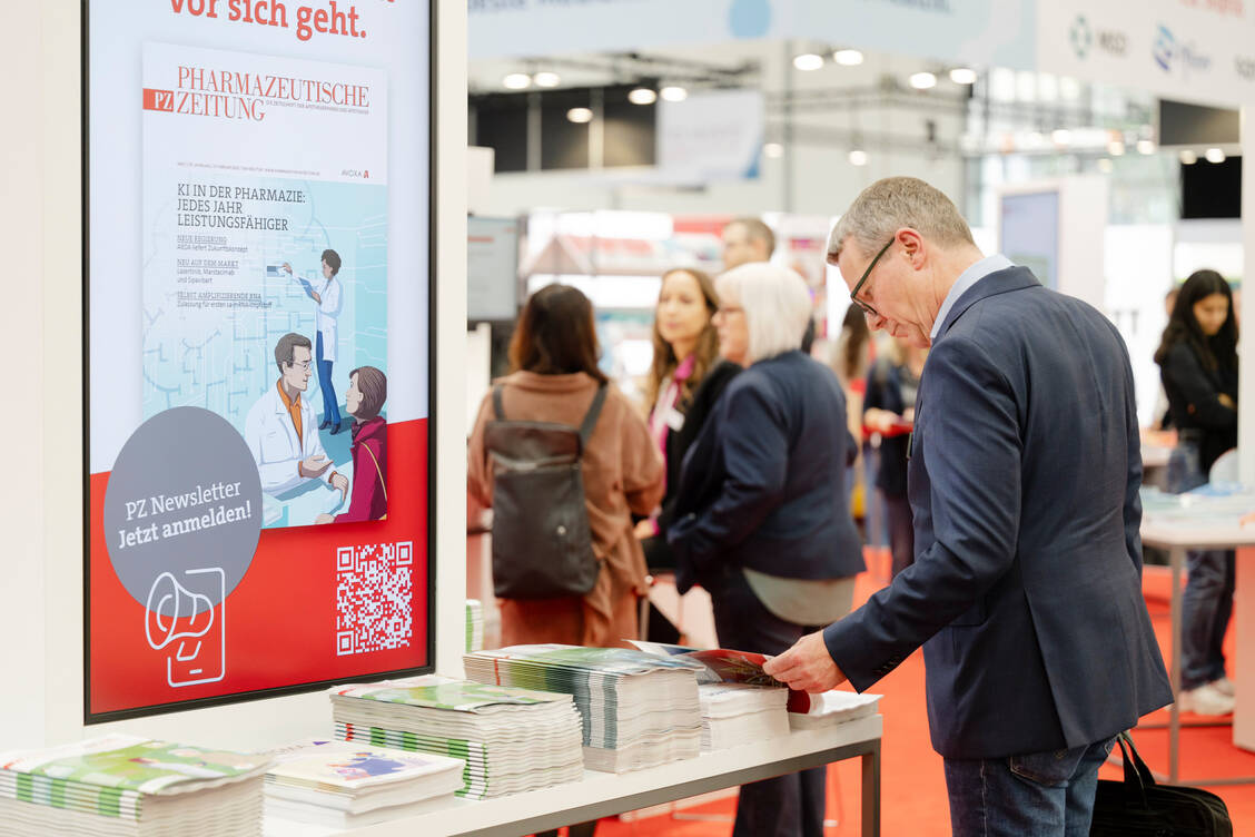 Auch die Pharmazeutische Zeitung gestaltet die Expopharm aktiv mit. / © Avoxa/Expopharm