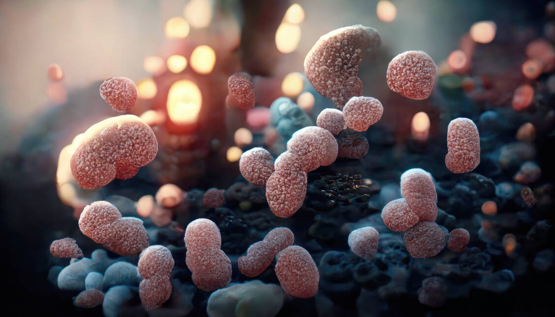 Manche Vertreter des Darmmikrobioms produzieren die Fettsäure Pentadecansäure, die das Schlüsselenzym der endogenen Cholesterolsynthese hemmt. / © Adobe Stock/SciePro