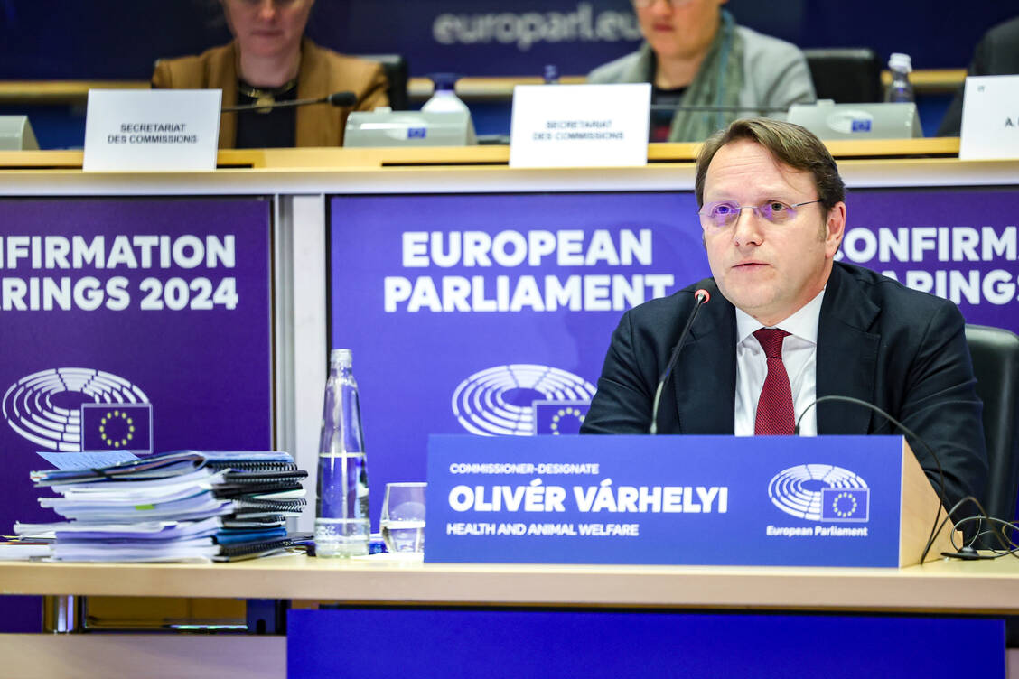 Wenn seine Eignung positiv bewertet wird, könnte der Ungar Oliver Várhelyi bald der neue EU-Gesundheitskommissar sein. / © EP/European Union 2024