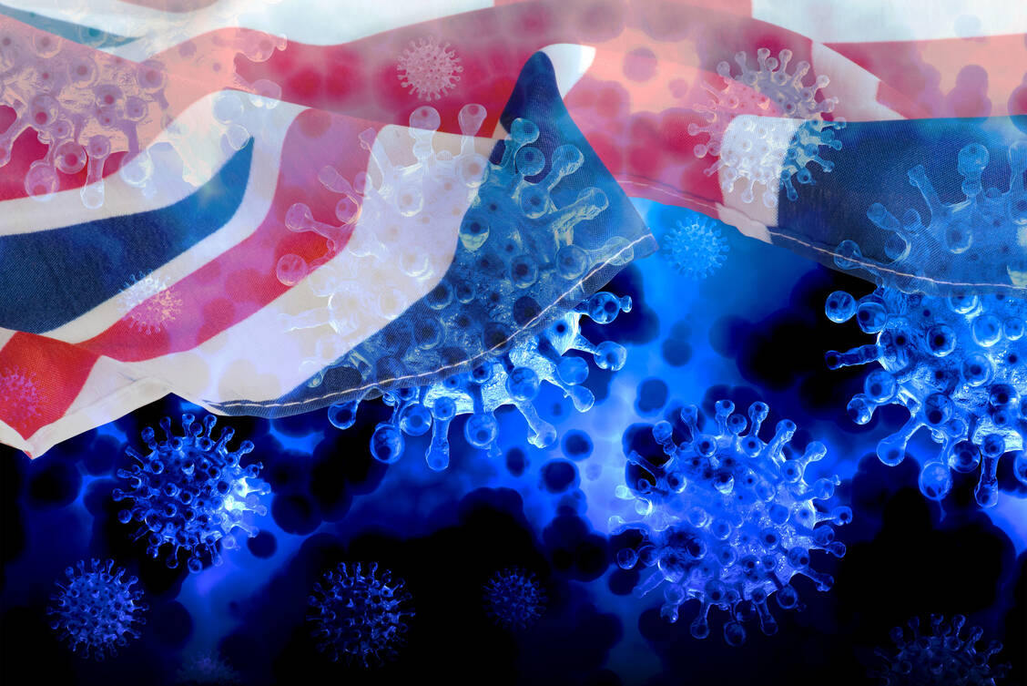 In Einzelfällen hat die B.1.1.7-Variante des Coronavirus in Großbritannien auch eine für die südafrikanische Variante typische Immun-Escape-Mutation erworben.  / Foto: Adobe Stock/studio v-zwoelf