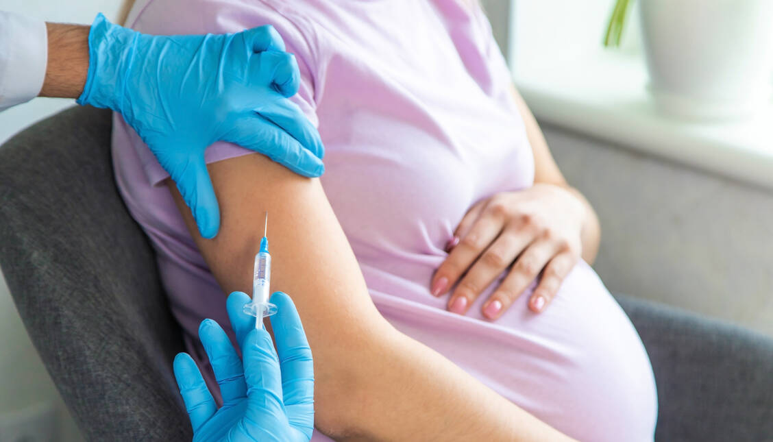 Der RSV-Impfstoff Abrysvo® soll Schwangeren verabreicht werden, die die gebildeten Antikörper gegen den Erreger an das ungeborene Kind weitergeben. Dadurch ist dieses nach der Geburt bis zum Alter von sechs Monaten geschützt. / Foto: Adobe Stock/Anna