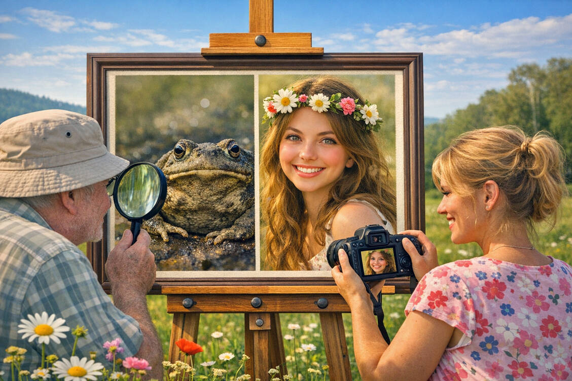 Ob wir etwas als schön empfinden, hängt auch von unseren Erinnerungen und der Umgebung eines Objekts ab. / © PZ/generiert mit KI