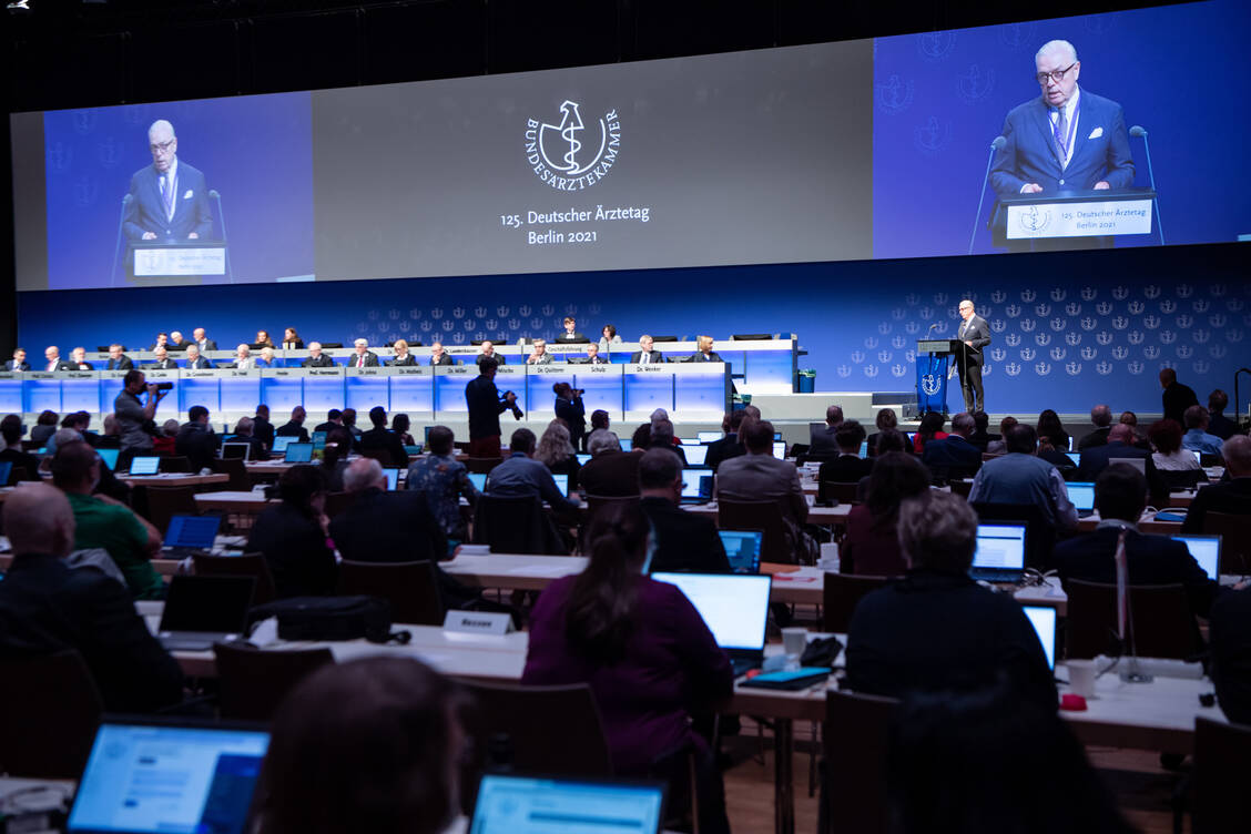 Beim 125. Deutschen Ärztetag stand der Klimaschutz im Vordergrund. / Foto: picture alliance/dpa