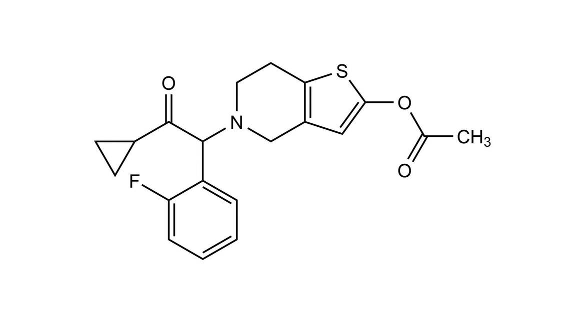 Strukturformel Prasugrel / © Wurglics