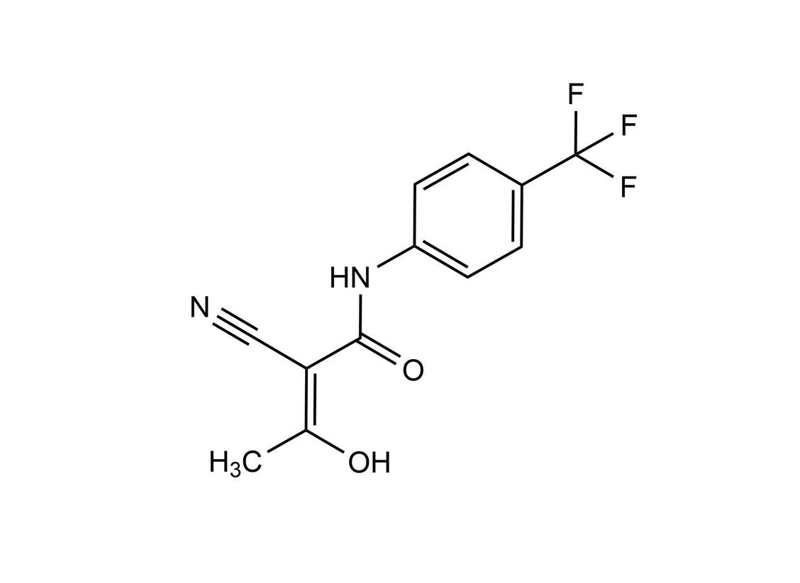 Strukturformel Teriflunomid / © Wurglics