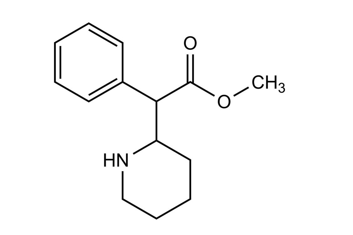 Strukturformel Methylphenidat / Foto: Wurglics