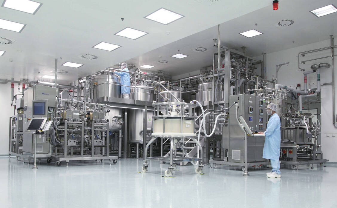 Der Darmstädter Merck-Konzern baut eine neue Anlage zur Herstellung und Erforschung biotechnischer Wirkstoffe im schweizerischen Corsier-sur-Vevey. / Foto: Merck