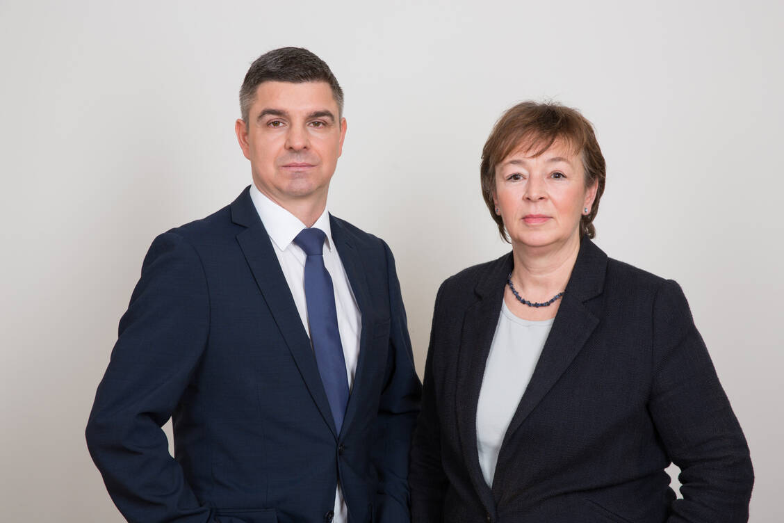 Adexa-Vorstände Andeas May und Tanja Kratt äußerten sich kurz vor dem dritten großen Apothekenprotest zum Verdienst von Apothekenangestellten. / Foto: Adexa/Angela Pfeiffer