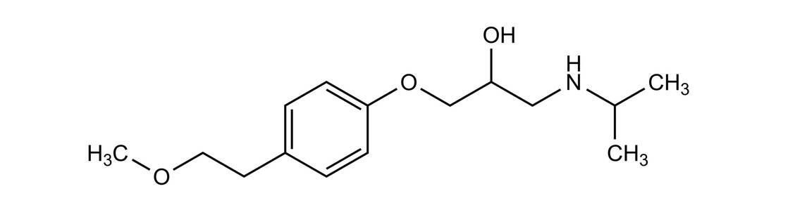 Strukturformel Metoprolol / Foto: Wurglics