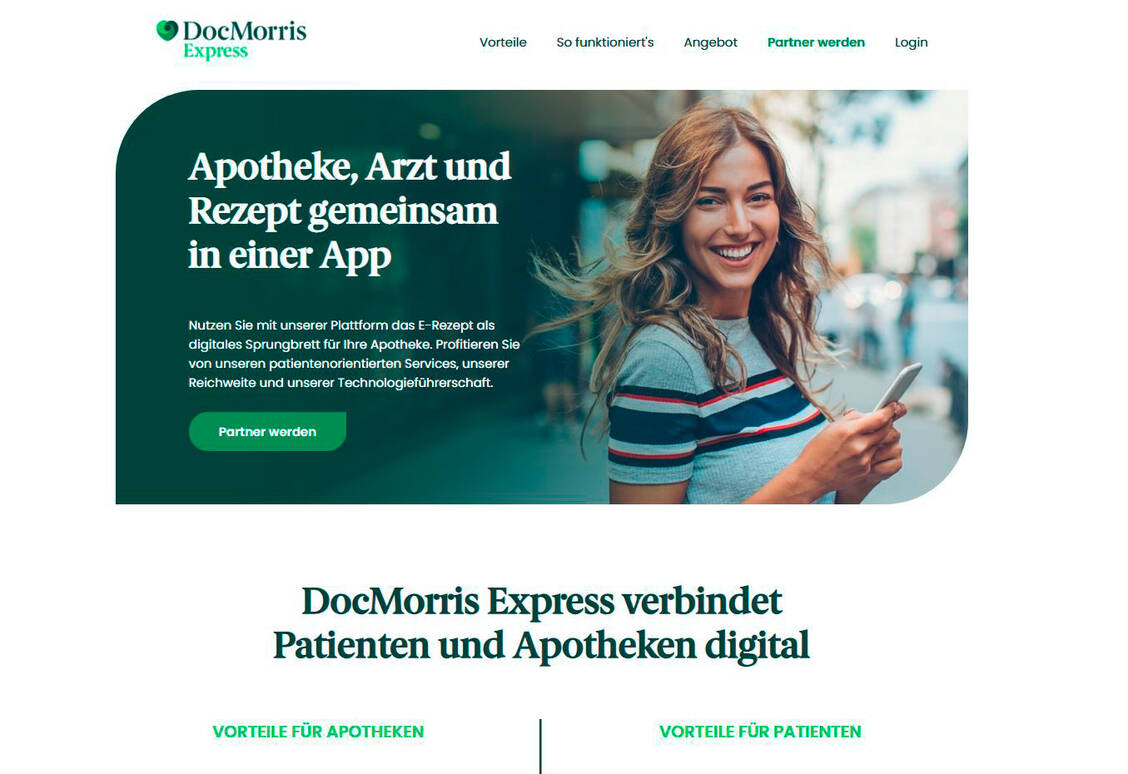 Derzeit wirbt Doc Morris bei den Apotheken vor Ort für eine Teilnahme an seiner Plattform. / Foto: PZ/Screenshot