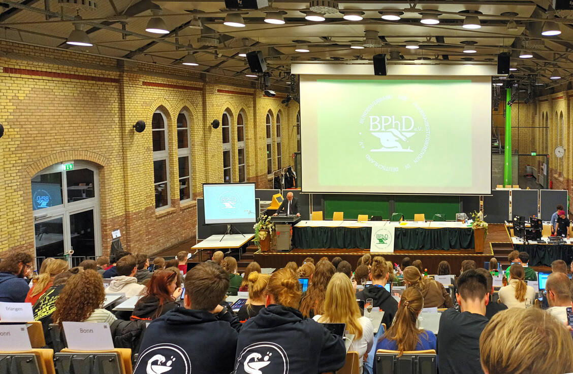 Die 135. Bundesverbandstagung fand zum ersten Mal in der Geschichte des BPhD in Brandenburg statt. Es ist das einzige Flächenland ohne eigenen Pharmaziestandort. / Foto: Julia Lanzenrath