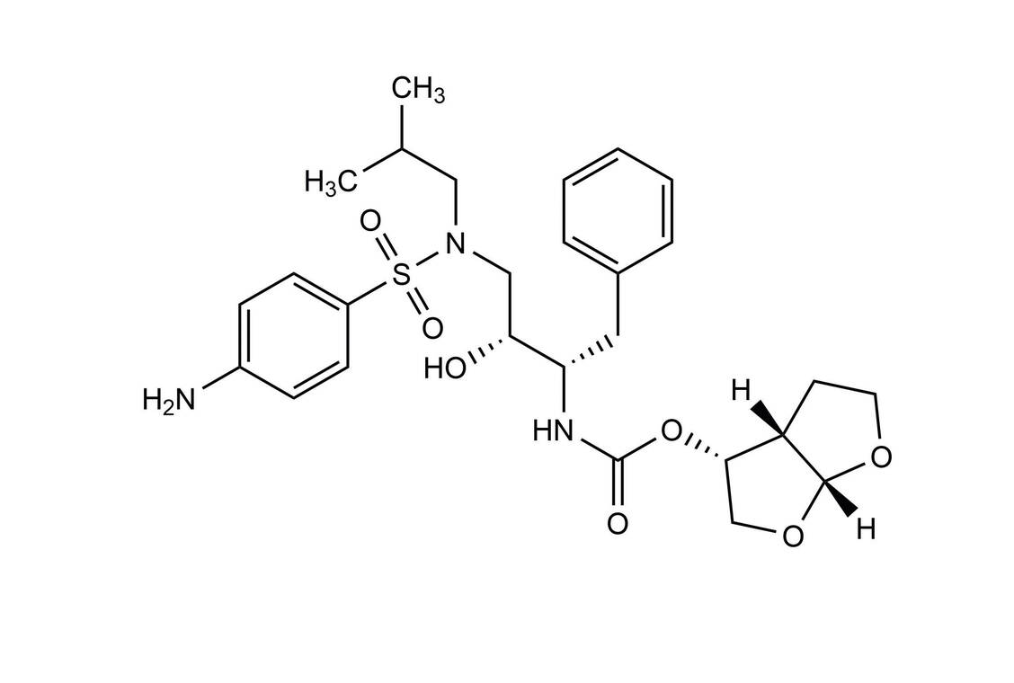 Strukturformel Darunavir / © Wurglics