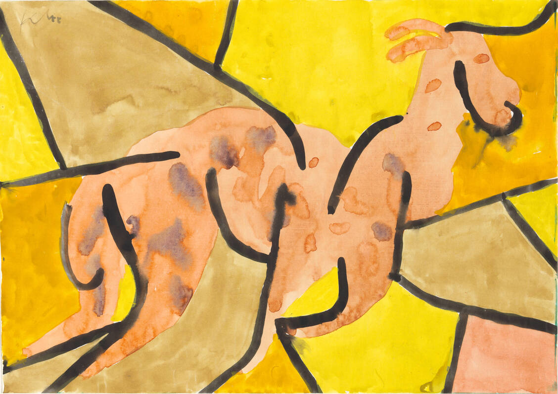 »Ausbrechender Bock« , Aquarell auf Papier, 1939 / Foto: Foto: Zentrum Paul Klee, Bern