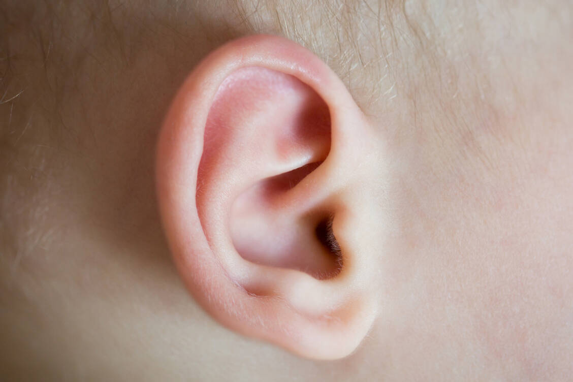 Mutationen im OTOF-Gen können zum Mangel an Otoferlin führen. Betroffene Kinder sind  meist von Geburt an beidseitig hochgradig schwerhörig oder gehörlos.  In den USA gibt es nun eine zugelassene Gentherapie. / © GettyImages/Korneeva_Kristina