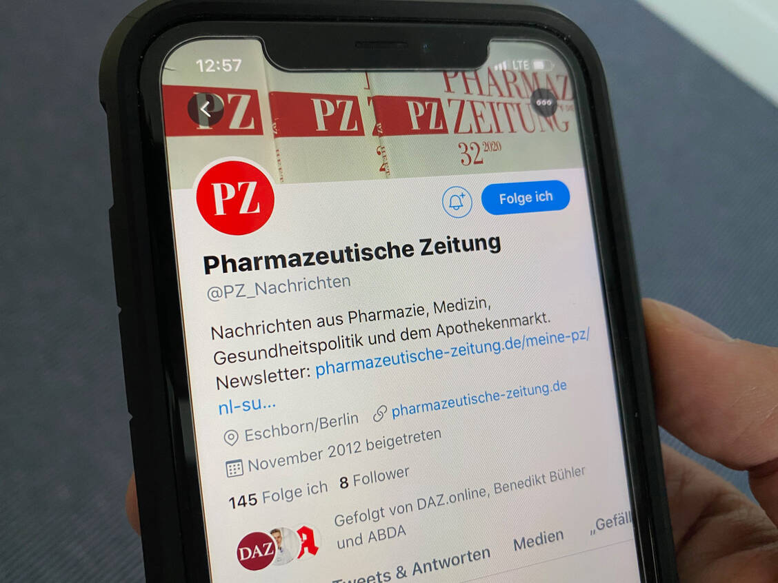 Die Pharmazeutische Zeitung ist nun unter anderem auf dem Kurznachrichtendienst Twitter vertreten. / Foto: PZ/Rohrer