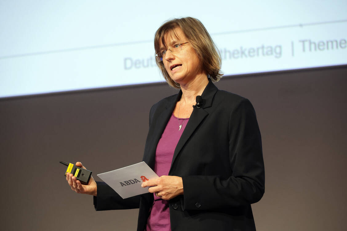 Christiane Eickhoff hielt einen einleitenden Vortrag. / © PZ/Alois Müller