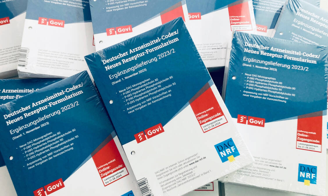 Mit der Ergänzungslieferung 2023/2 wurden unter anderem vier neue DAC-Monographien zu Phosphatidylcholinen veröffentlicht. / Foto: DAC/NRF