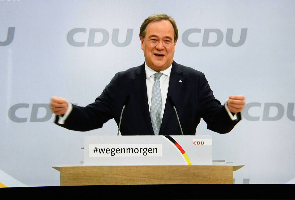 Nordrhein-Westfalens Ministerpräsident Armin Laschet ist neuer Parteivorsitzender der CDU. / Foto: imago images/sepp spiegl