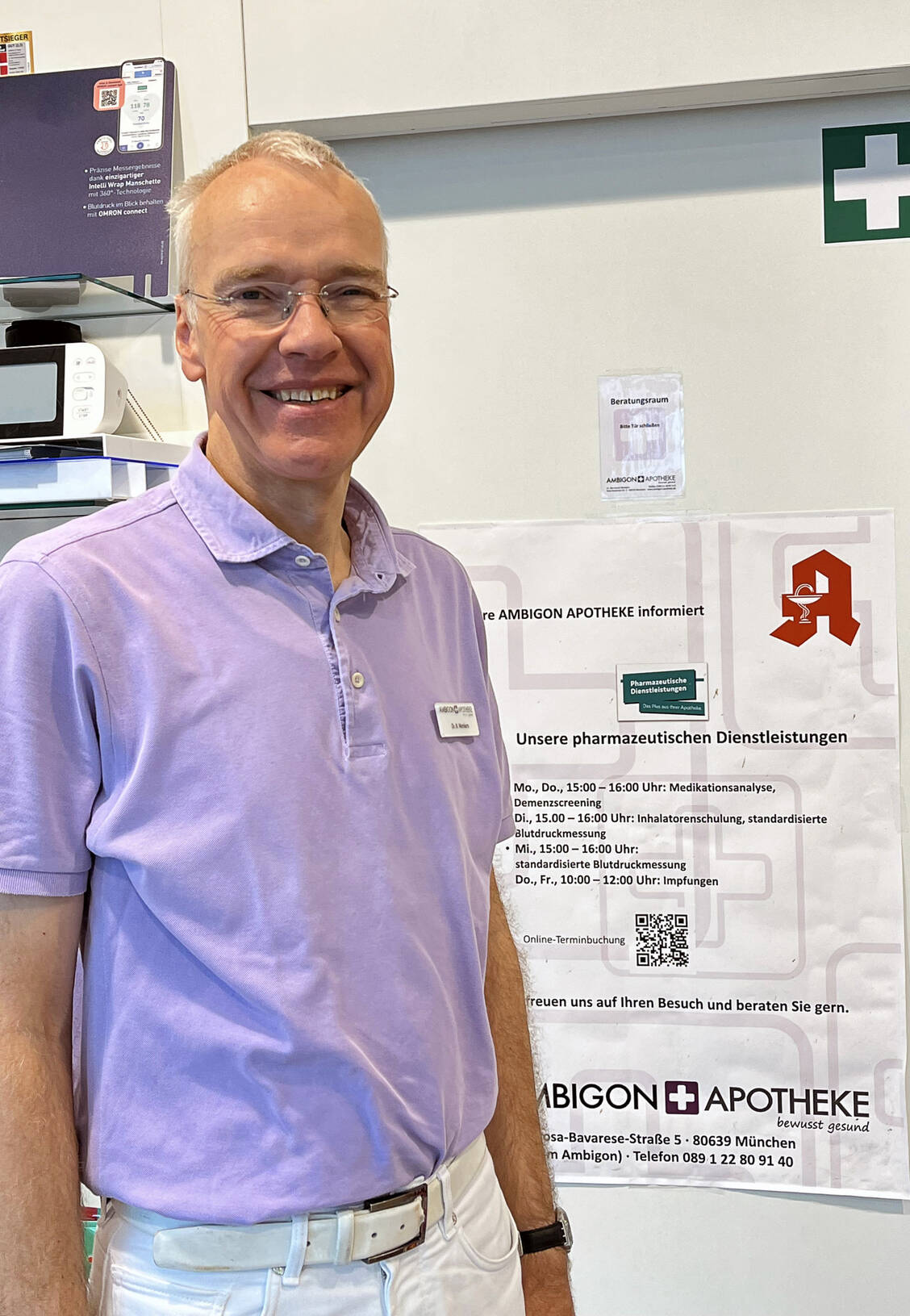 Dr. Bernhard Wenkers, Leiter der Ambigon-Apotheke in München / © privat