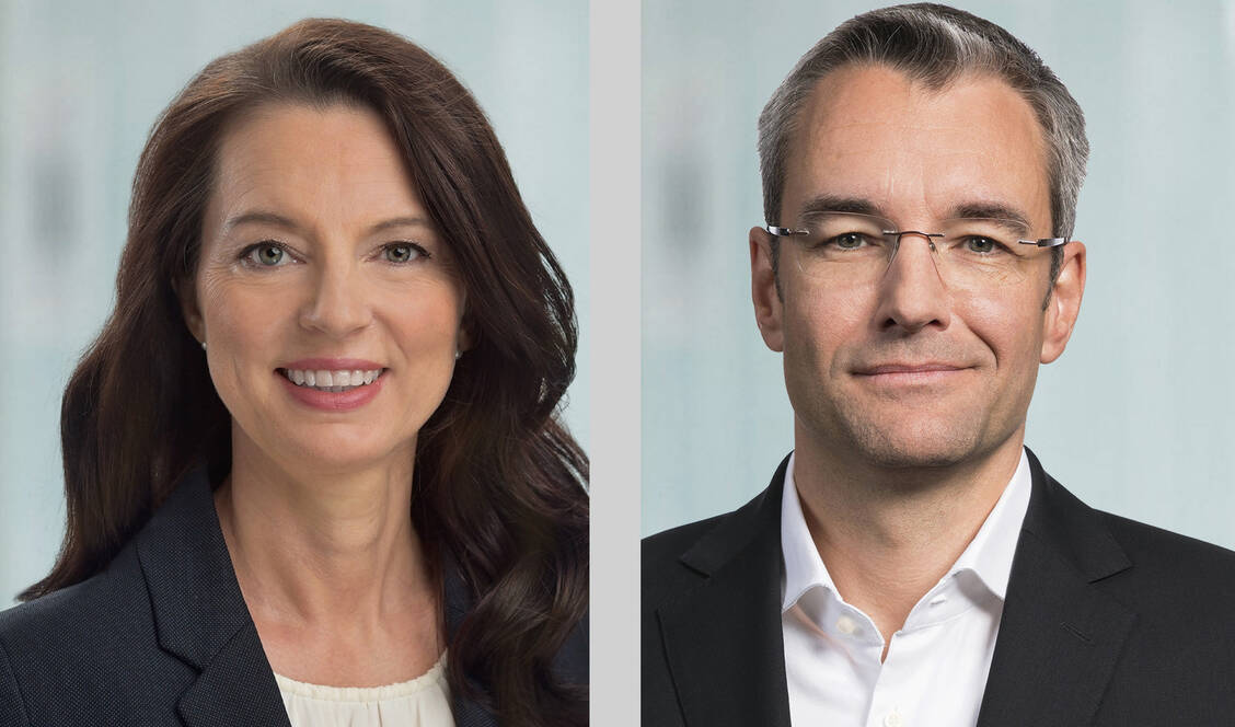 Die 49-jährige Sylvia Wilhelm und der 50-jährige Thomas Runge erweitern ab 1. Januar 2023 den Vorstand der Apobank. / Foto: Andi Werner/HSBC