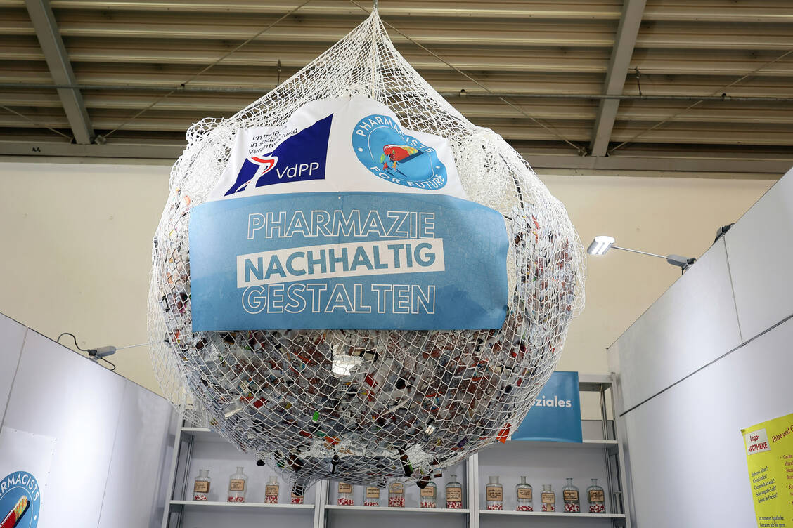 Die Pharmacists for Future waren erstmals auf der Expopharm mit einem Stand vertreten. / Foto: PZ/Alois Müller
