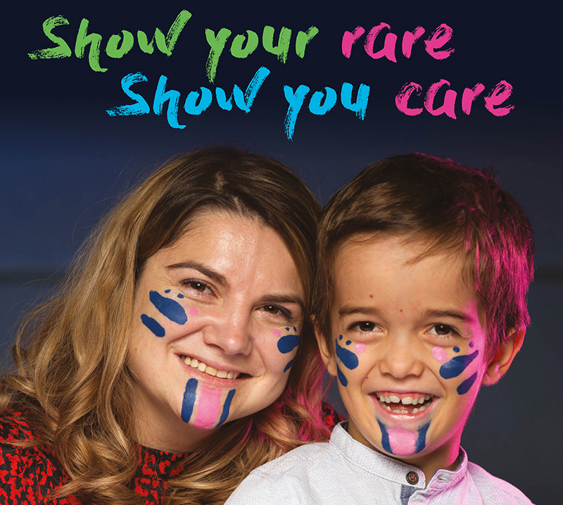 Farbe bekennen für seltene Erkrankungen, dazu fordert der diesjährige Tag der seltenen Erkrankungen unter dem Motto #ShowYourRare auf. / Foto: Rare Disease Day