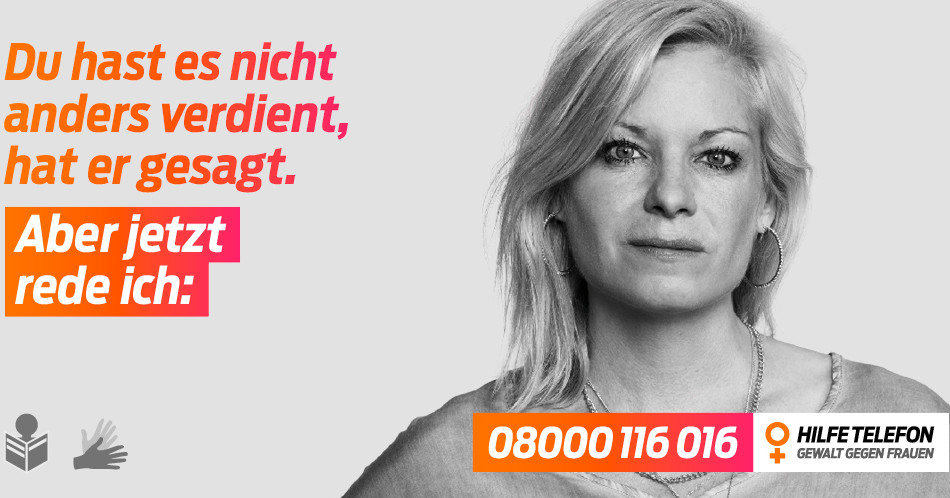 Die ABDA ruft Apotheken zur Unterstützung der Infokampagne des Hilfetelefons »Gewalt gegen Frauen« auf.  / Foto: Hilfetelefon »Gewalt gegen Frauen«