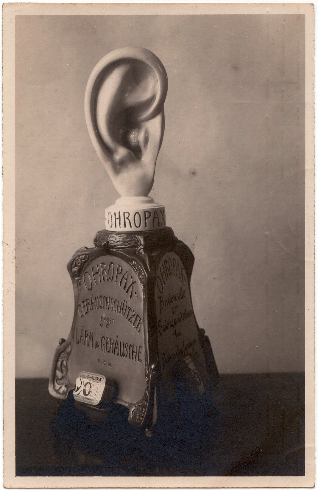 Ohrmodell für Apotheken von 1928 / Foto: Foto: Ohropax GmbH, Wehrheim