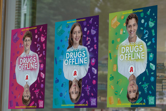 Diese Plakate sollen die jugendliche Zielgruppe ansprechen.  / Foto: ABDA