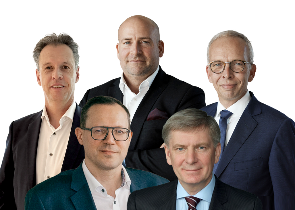 Sehen sich nun stark aufgestellt (v.l.): Lars Polap, Andreas Buck, Mark Böhm,  Herbert Pfennig und  Frank Steimel.  / Foto: Noventi